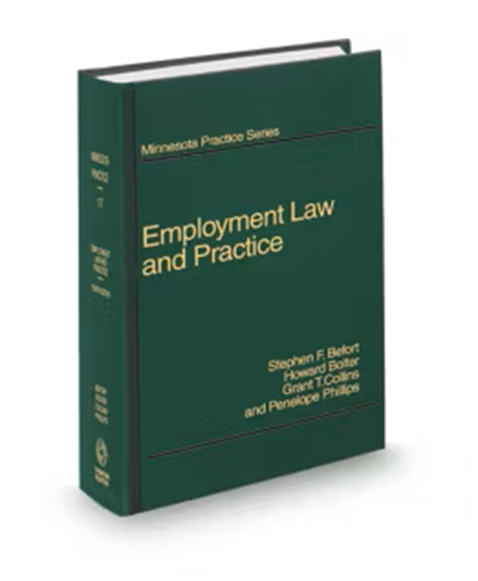 Minnesota Practice V.17 Employment Law and Practice, 2026 ed.