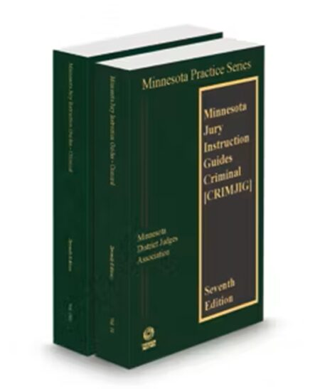 Minnesota Practice V.10-10A Jury Instruction Guides Criminal, 2025-2026 ed.
