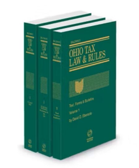 Baldwin's Ohio Tax Law and Rules V 2 Constitution of The United States Constitution of Ohio Miscellaneous Revised Code by