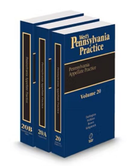 Pennsylvania Practice V 20 20B Appellate Practice 2025 2026 ed by
