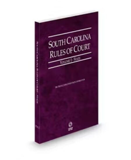 South Carolina Court Rules State V I 2026 ed by