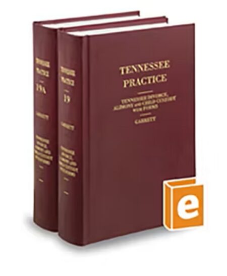 Tennessee Practice V 19 Divorce Alimony and Child Custody With Forms (Garrett) 2025 ed by