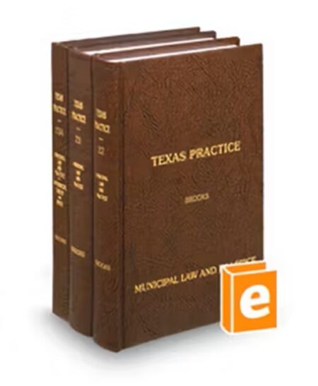 Texas Practice V 22 23A Municipal Law and Practice 2025 2026 ed by David B Brooks