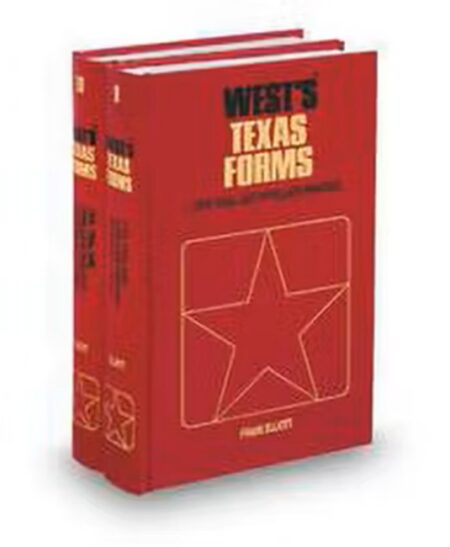 Texas Forms V 9 and 10 Civil Trial and Appellate Practice by Frank W Elliott