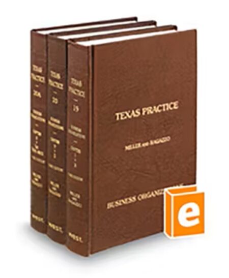 Texas Practice V 19 20A Business 2025 2026 ed by Elizabeth Stone Miller Robert A Ragazzo
