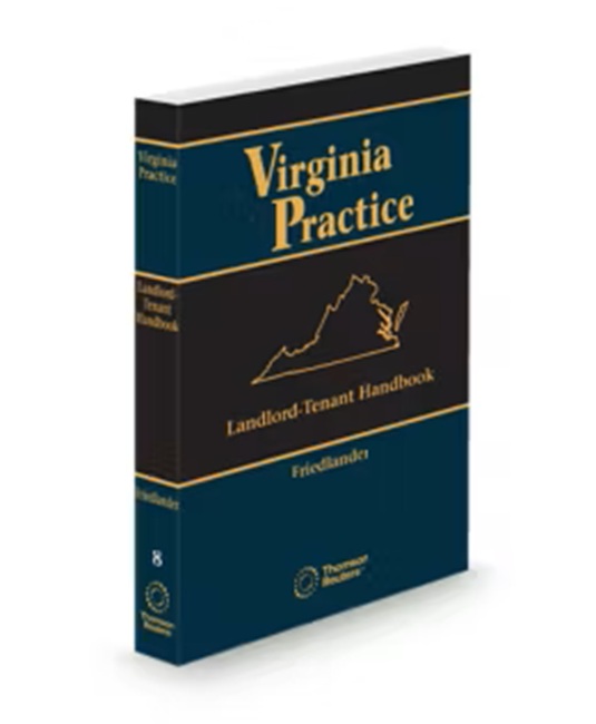 Virginia Practice V 8 Landlord Tenant Handbook 2025 2026 ed by