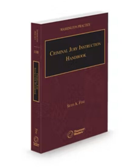 Washington Practice V 11B Criminal Jury Instruction Handbook 2025 2026 ed by