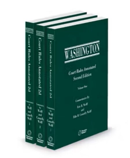 Washington Court Rules Annotated 2026 ed by