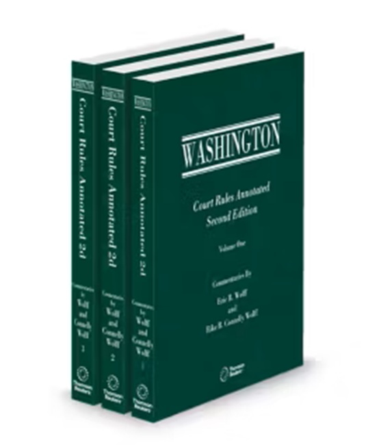 Washington Court Rules Annotated 2026 ed by