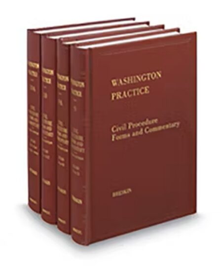 Washington Practice V 9 10A Civil Procedure Forms 2025 ed by
