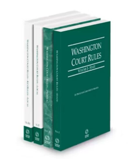 Washington Court Rules State Federal Local and Local KeyRules V I IIIa by