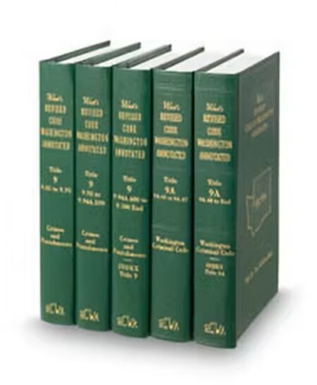 Revised Code of Washington Annotated by