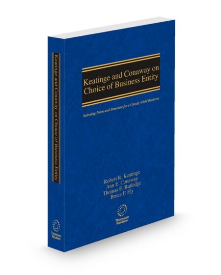 Keatinge On Choice of Business Entities 2025 2026 ed by