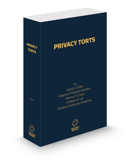 Privacy Torts 2025 2026 ed by David A Elder Professor