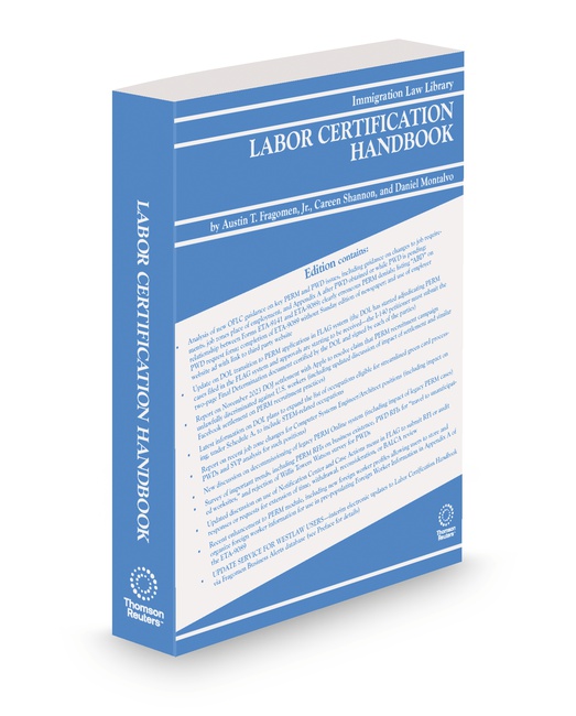 Labor Certification Handbook 2025 2026 ed by