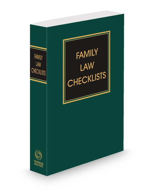 Family Law Checklists 2025 2026 ed by Nancy Contributor McKenna