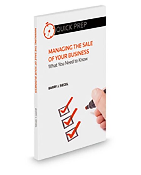 Aspatore Managing The Sale of Your Business by Barry J Siegel
