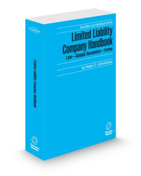 Limited Liability Company Handbook 2025 2026 ed by Mark A Sargent Walter D Schwidetzky