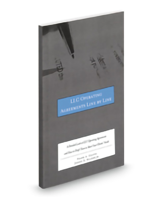 Aspatore LLC Operating Agreements Line By Line by Frank A Ciatto Joseph B Walker