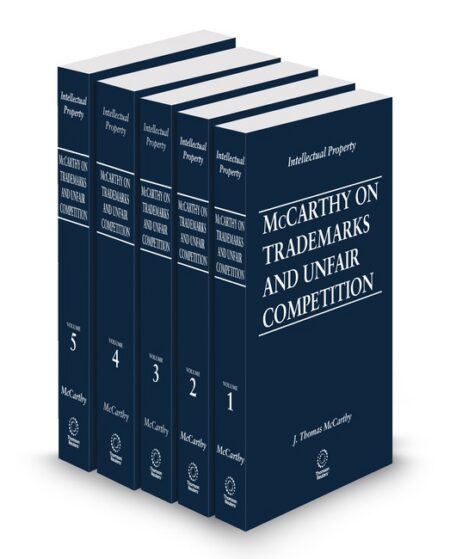 Trademarks and Unfair Competition 2025 ed by