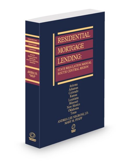 Residential Mortgage Lending South Central Region 2026 2 ed by Andrea Lee Negroni Mary Pfaff