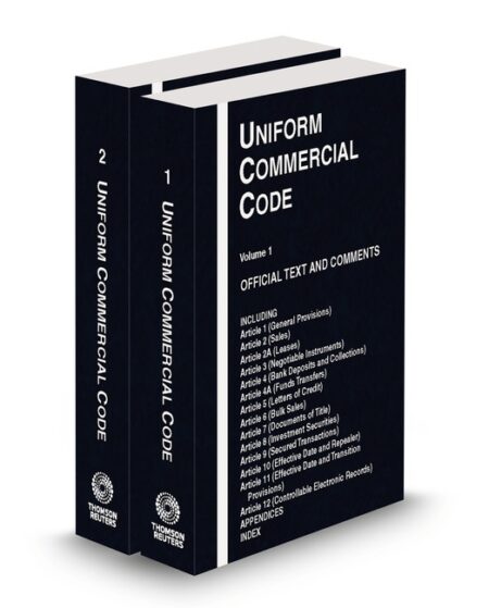 Uniform Commercial Code Official TextComments 2025 2026 ed by American Law Institute The Natl Conf of Commissioners on Uniform State Laws