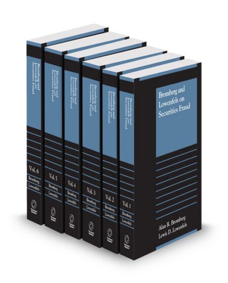 Bromberg and Lowenfels Securities 2025 ed by Alan R Bromberg Lewis D Lowenfels Michael J Sullivan Partner at Coughlin Duffy LLP