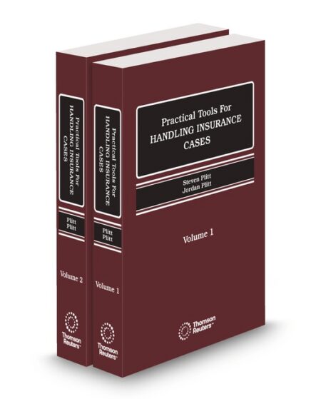Handling Insurance Cases 2025 ed by Jordan R Plitt Steven Plitt