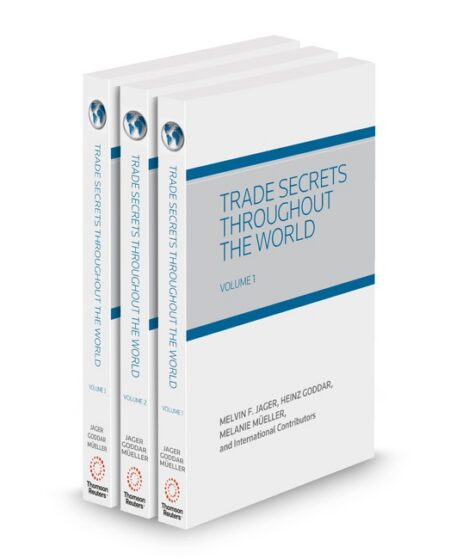 Trade Secrets Throughout The World 2025 2026 ed by Heinz Goddar Melanie Mller Melvin F Jager
