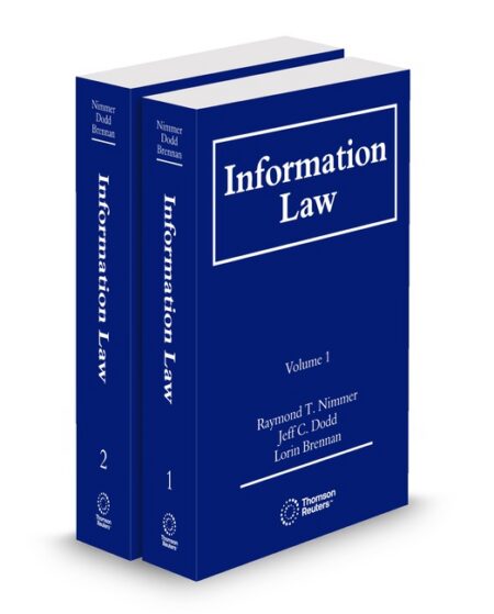 Information Law 2025 ed by Raymond T Nimmer Professor