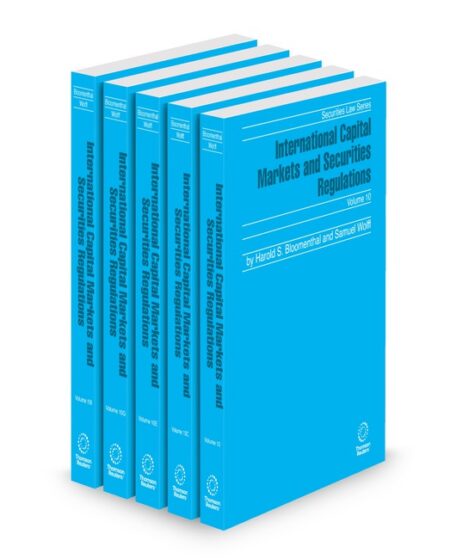 International Capital Markets and Securities Regulation 2025 ed by