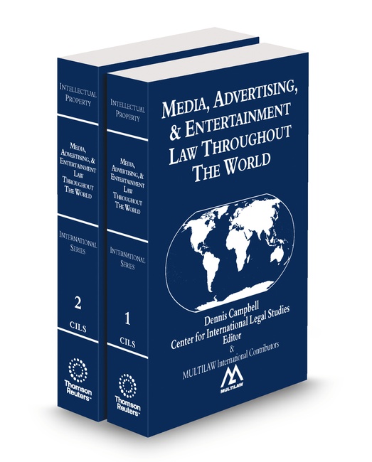 Media Advertising and Entertainment Law Throughout The World 2025 2026 ed by