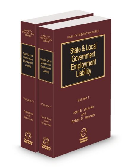 State and Local Government Employee Liability 2025 2026 ed by