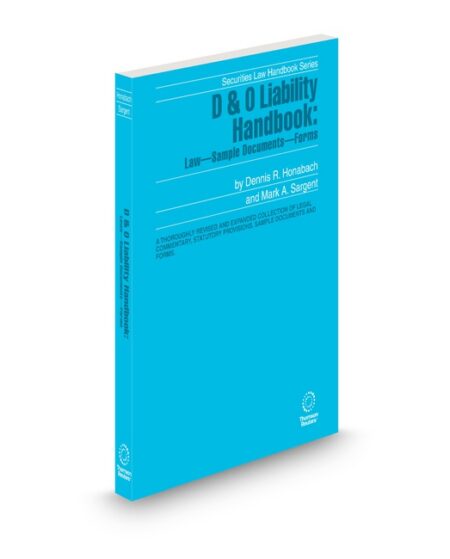 Directors and Officers Liability Handbook 2024 2025 ed by