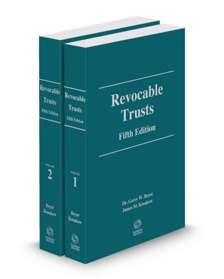 Revocable Trusts With Forms on CD by Gerry W Beyer Professor James M Kosakow