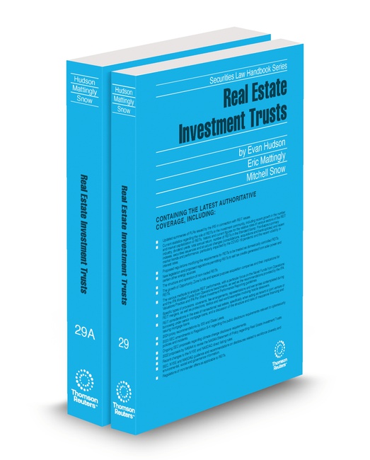 Real Estate Investment Trusts 2024 2025 ed by Evan Hudson Micah Bloomfield Mitchell Snow Theodore S Lynn