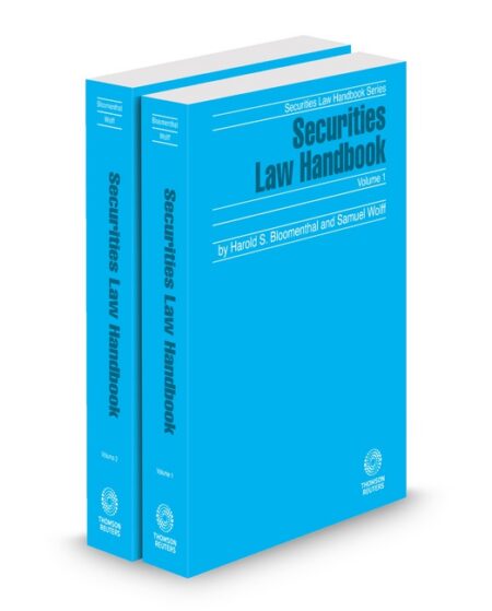 Securities Law Handbook 2025 2026 ed (Securities Law Handbook Series) by Harold S Bloomenthal J D Samuel Wolff