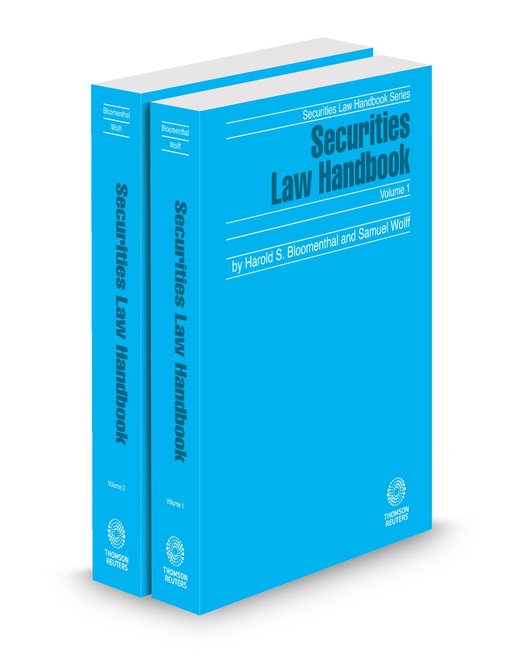 Securities Law Handbook 2025 2026 ed (Securities Law Handbook Series) by Harold S Bloomenthal J D Samuel Wolff