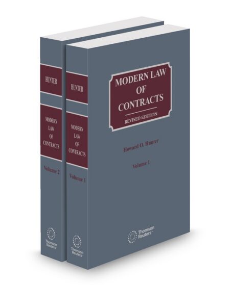 Modern Law of Contracts Revised Edition 2025 2026 ed by Howard O Hunter