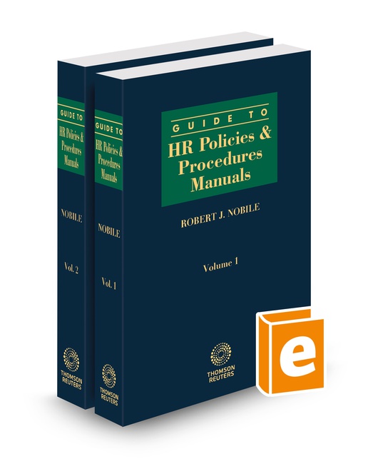 Guide To Human Resources Policies and Procedures Manuals 2025 ed by Robert J Nobile