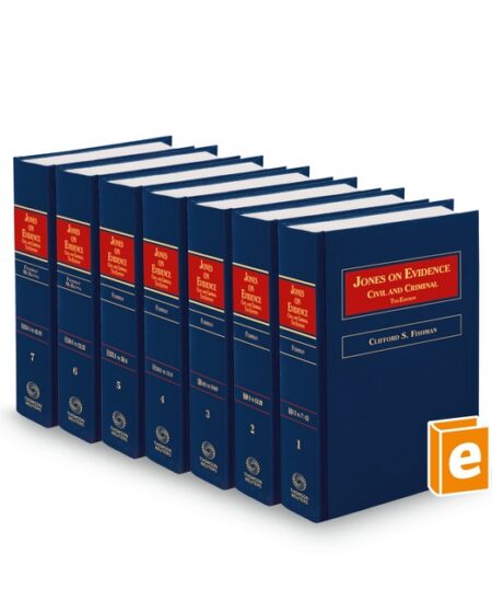 Jones Evidence 7Th 2025 2026 ed by Anne Toomey McKenna Clifford S Fishman