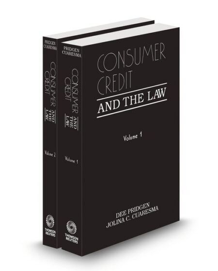 Consumer Credit and The Law 2025 2026 ed by Dee Pridgen Jolina Cuaresma