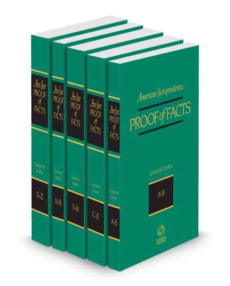 American Jurisprudence Proof of Facts 3D Index by