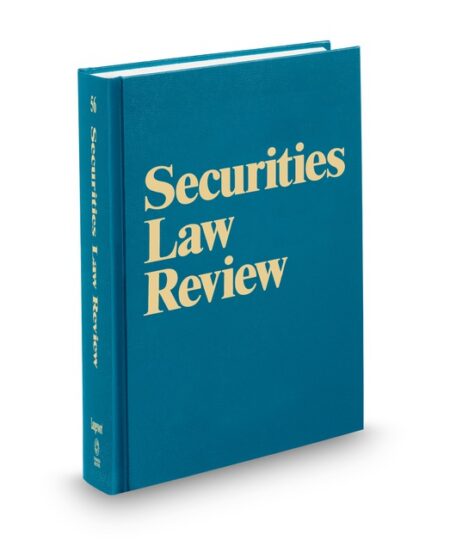 Securities Law Review by Donald C Langevoort