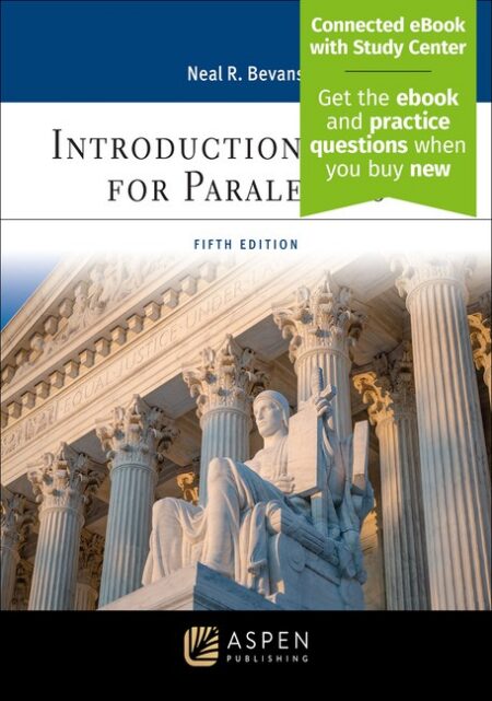 Introduction to Law for Paralegals Fifth Edition by Neal R Bevans
