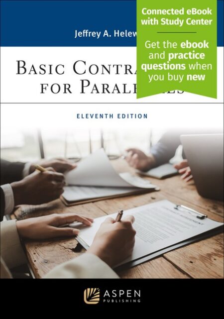 Basic Contract Law for Paralegals Eleventh Edition by Jeffrey A Helewitz
