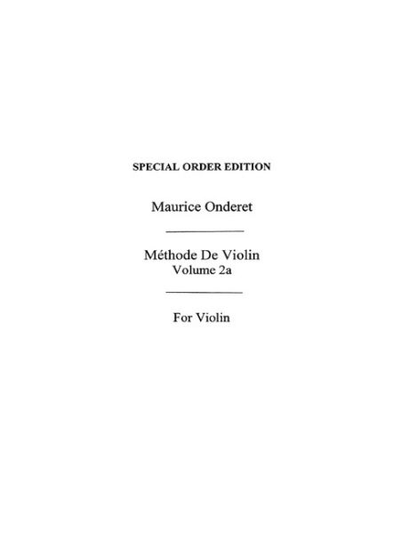 Violin Method Book 2a by