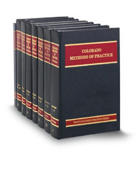 Colorado Practice V 1 3A Methods of Practice 2026 ed by A Group of Colorado Experts Stephen A Hess