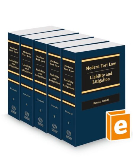 Modern Tort Law 2025 ed by Barry A Lindahl J D Lee