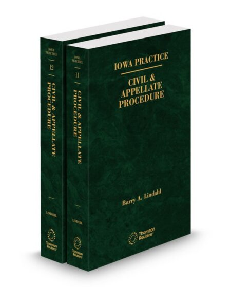Iowa Practice V 11 12 Civil and Appellate Procedure 2026 ed by Barry A Lindahl